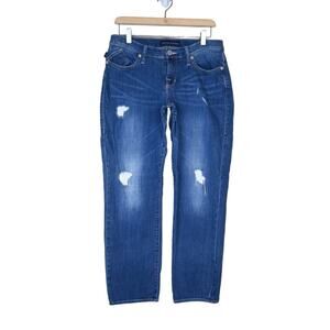 Rock & Republic Womens 6 Indee Distressed Boyfriend Jean